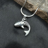 Celtic Shark Sterling Silver Pendant